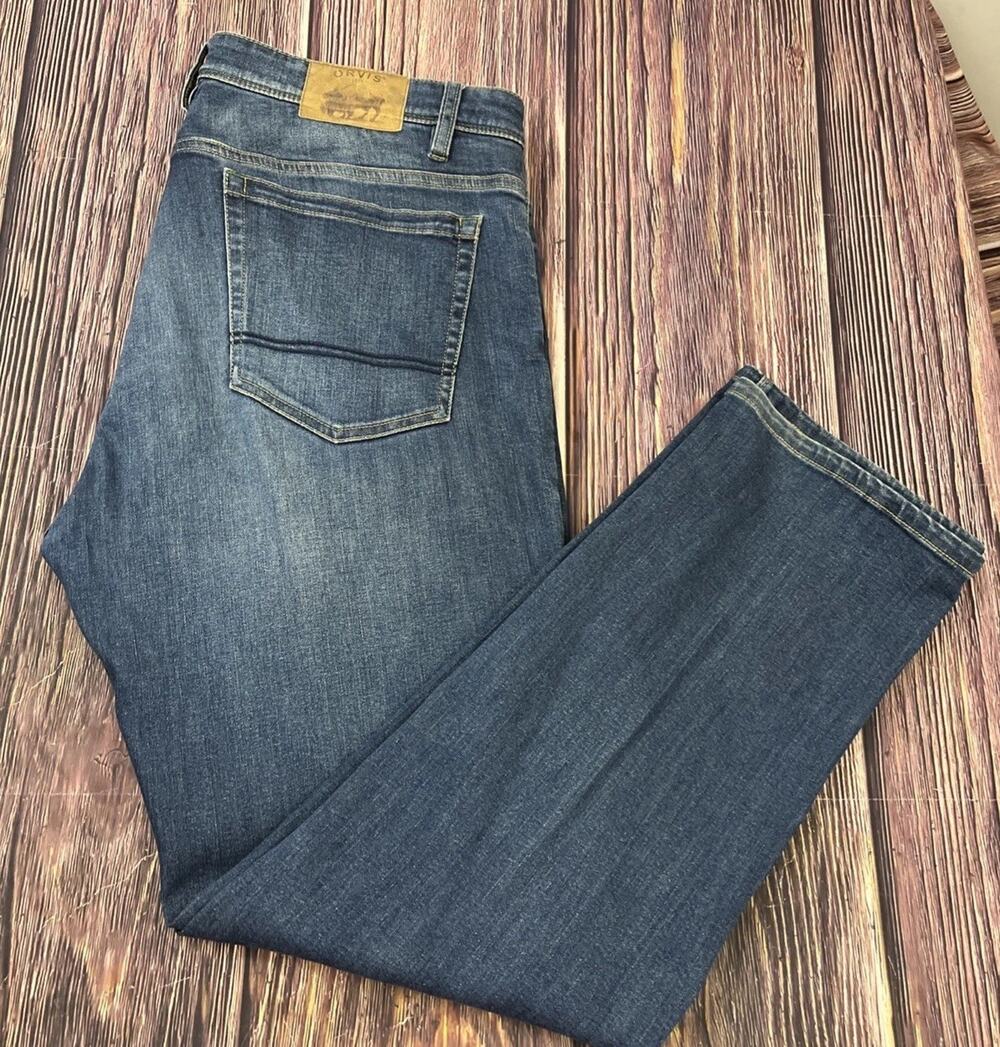 Orvis Five Pocket Jeans Straight Leg Mens Size 40x32 (Actual 40x32)